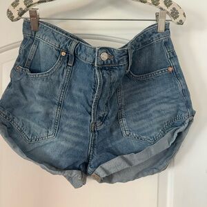 Free People
Beginners Luck Cotton Cuffed Shorts
